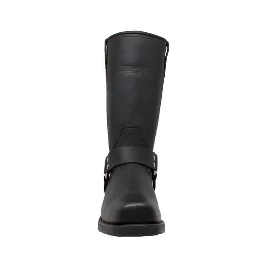 Women's 12" Harness Boot Black Leather Boots by AdTec