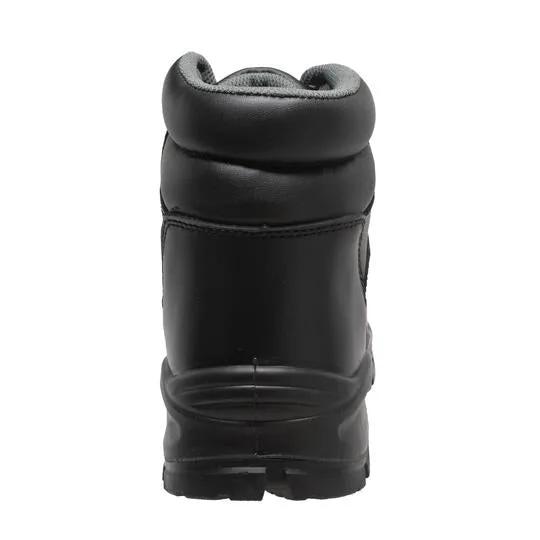 Women's 6" Black Waterproof Cap Toe Work Boot Leather Boots by AdTec