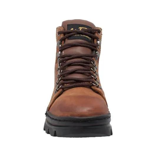 Women's 6" Work Hiker Brown Leather Boot by AdTec