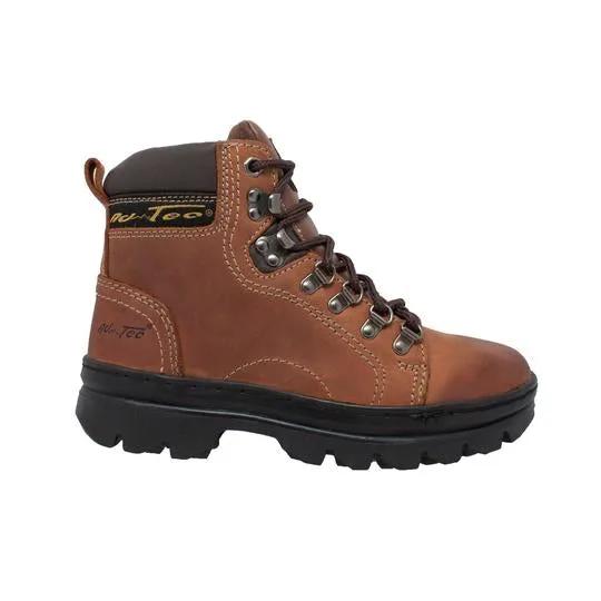 Women's 6" Work Hiker Brown Leather Boot by AdTec