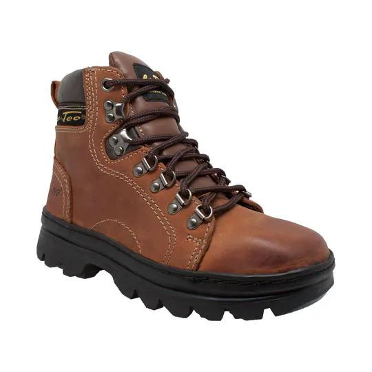 Women's 6" Work Hiker Brown Leather Boot by AdTec