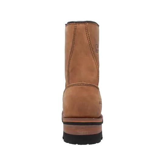 Women's Brown 9" Logger Leather Boots by AdTec