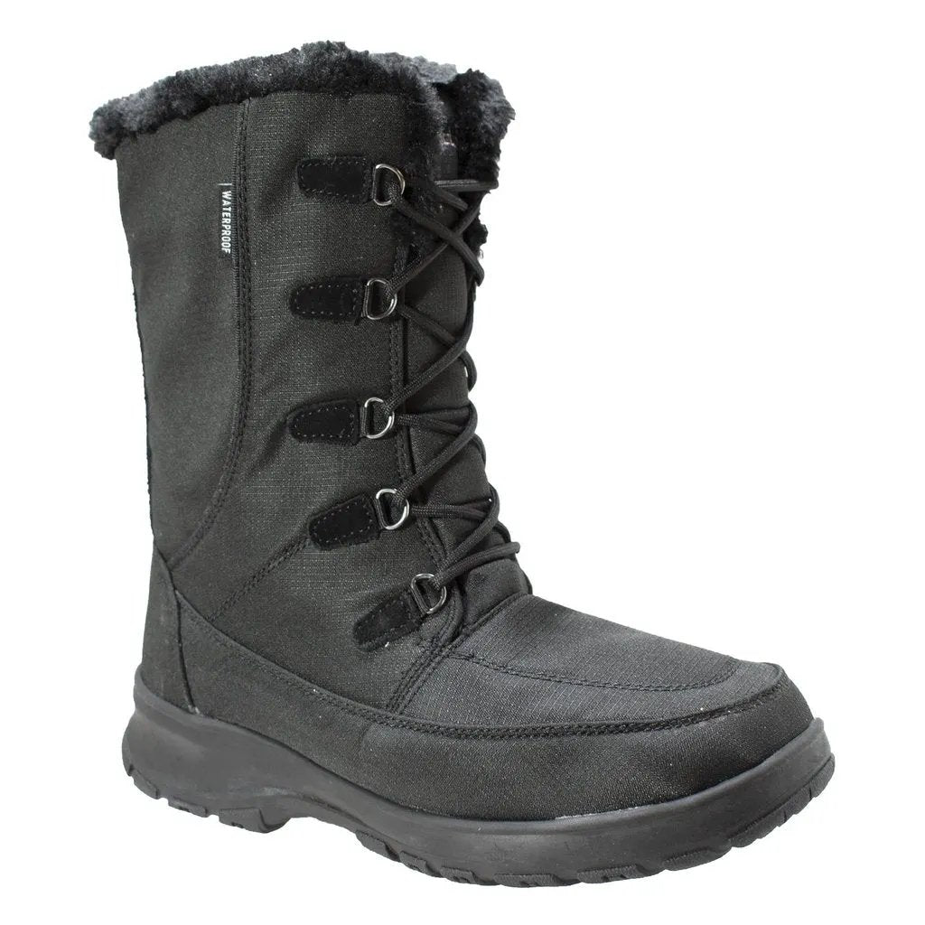 Womens Waterproof Nylon Winter Leather Boots by AdTec