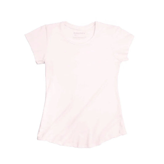 Women's Plain Bamboo T-Shirt, Ballet Pink by Coloured Blanks