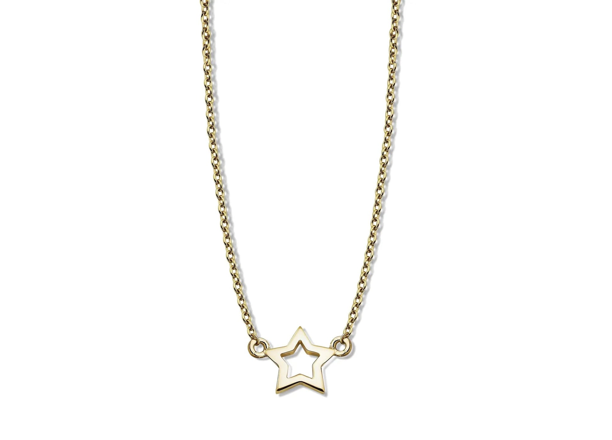 Ketting met Open Ster Goudkleur XN003G by Jwls4u