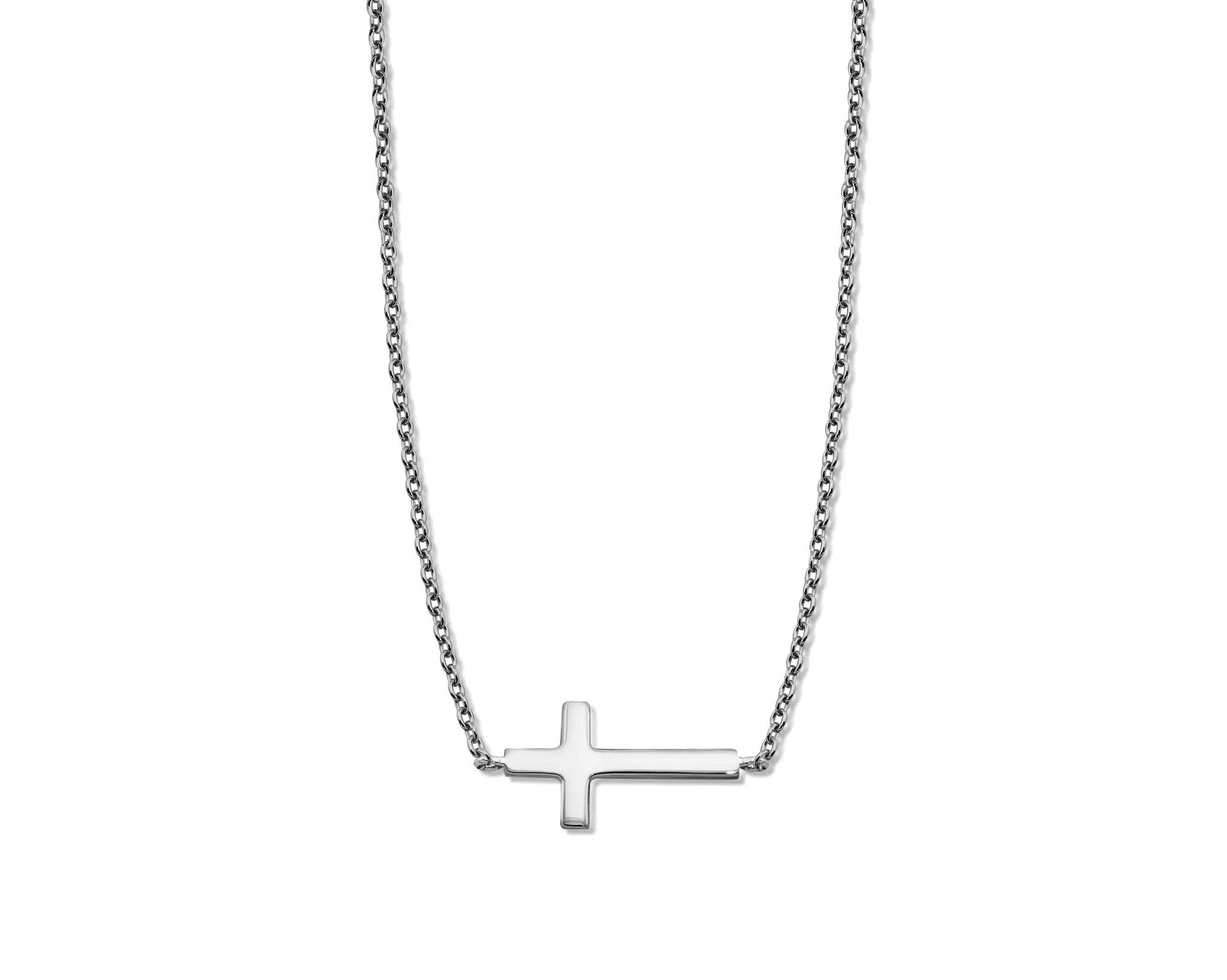 Ketting Kruisje Zilver XN011S by Jwls4u