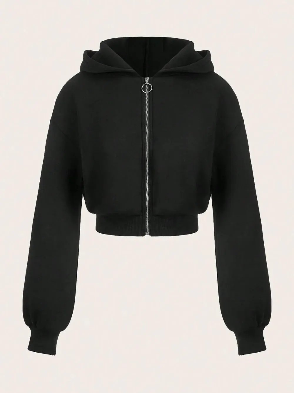 Zip-Up Cropped Hoodie | Brooklyn - BYMANYC ® New York by BYMANYC ® New York