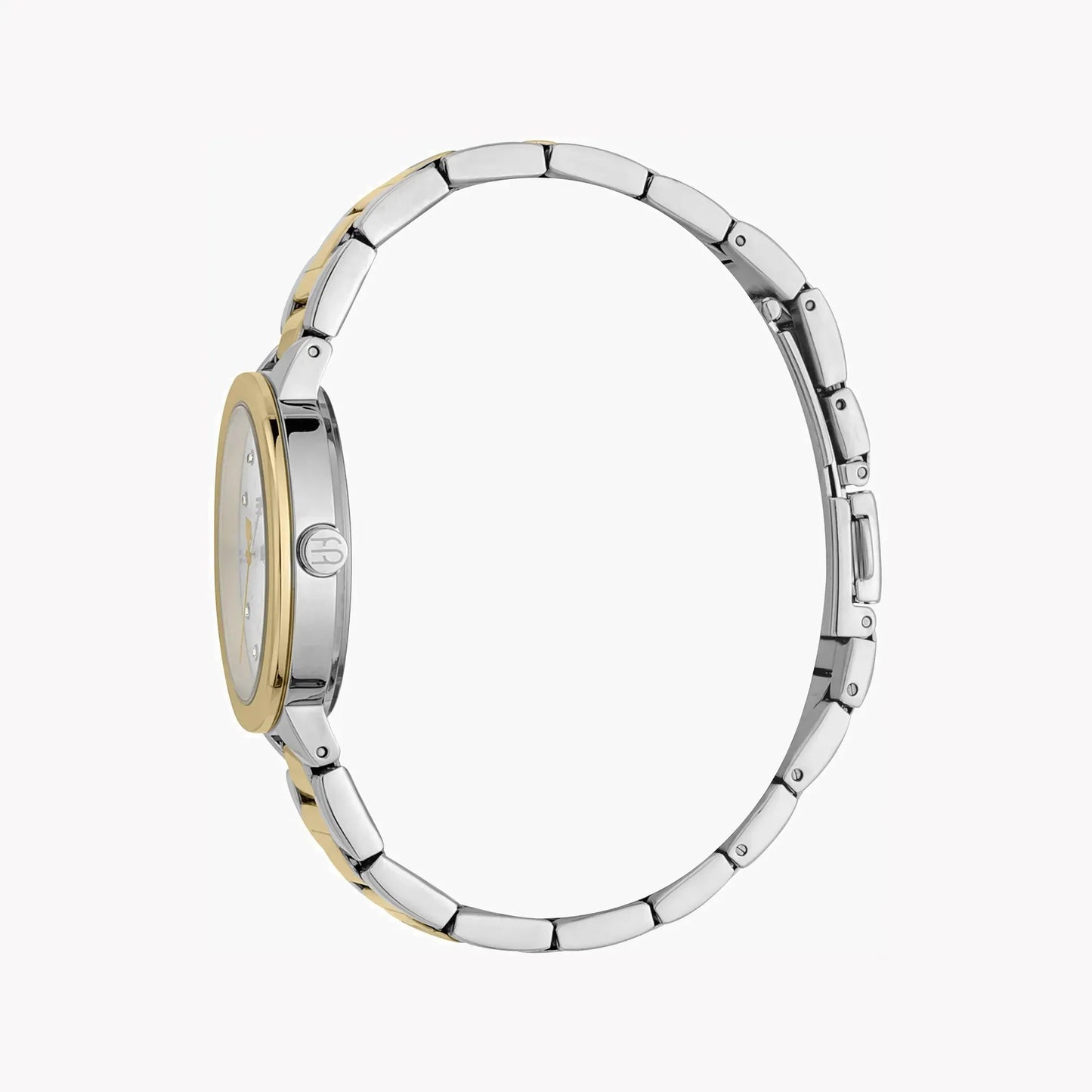 Esprit Women's Silver & Gold Stainless Steel Watch, Silver Dial | Es1l077m0035 by ESPRIT