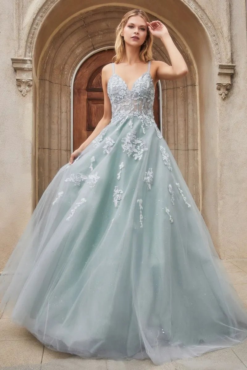 Floral Embroidered Sophia Ball Gown by Tux-USA