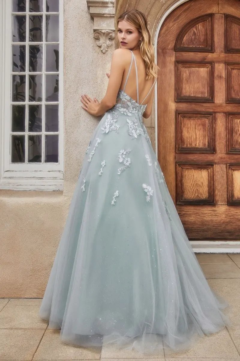 Floral Embroidered Sophia Ball Gown by Tux-USA