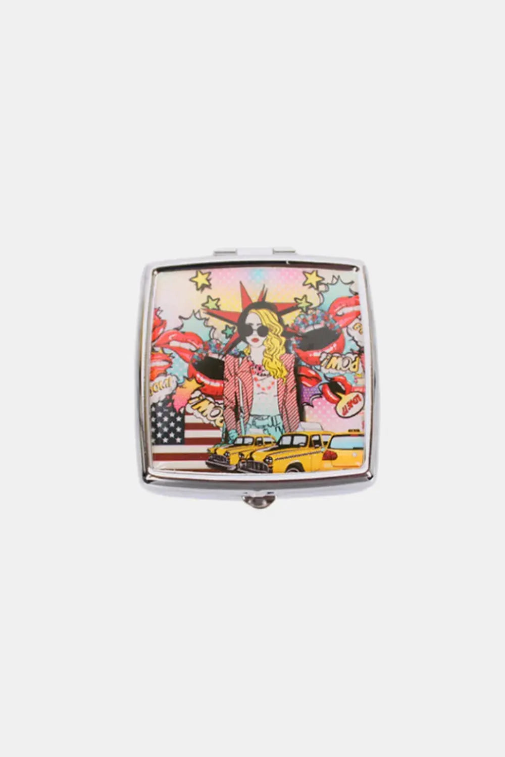 Nicole Lee USA Printed Metallic Square Pill Case by Nicole Lee USA