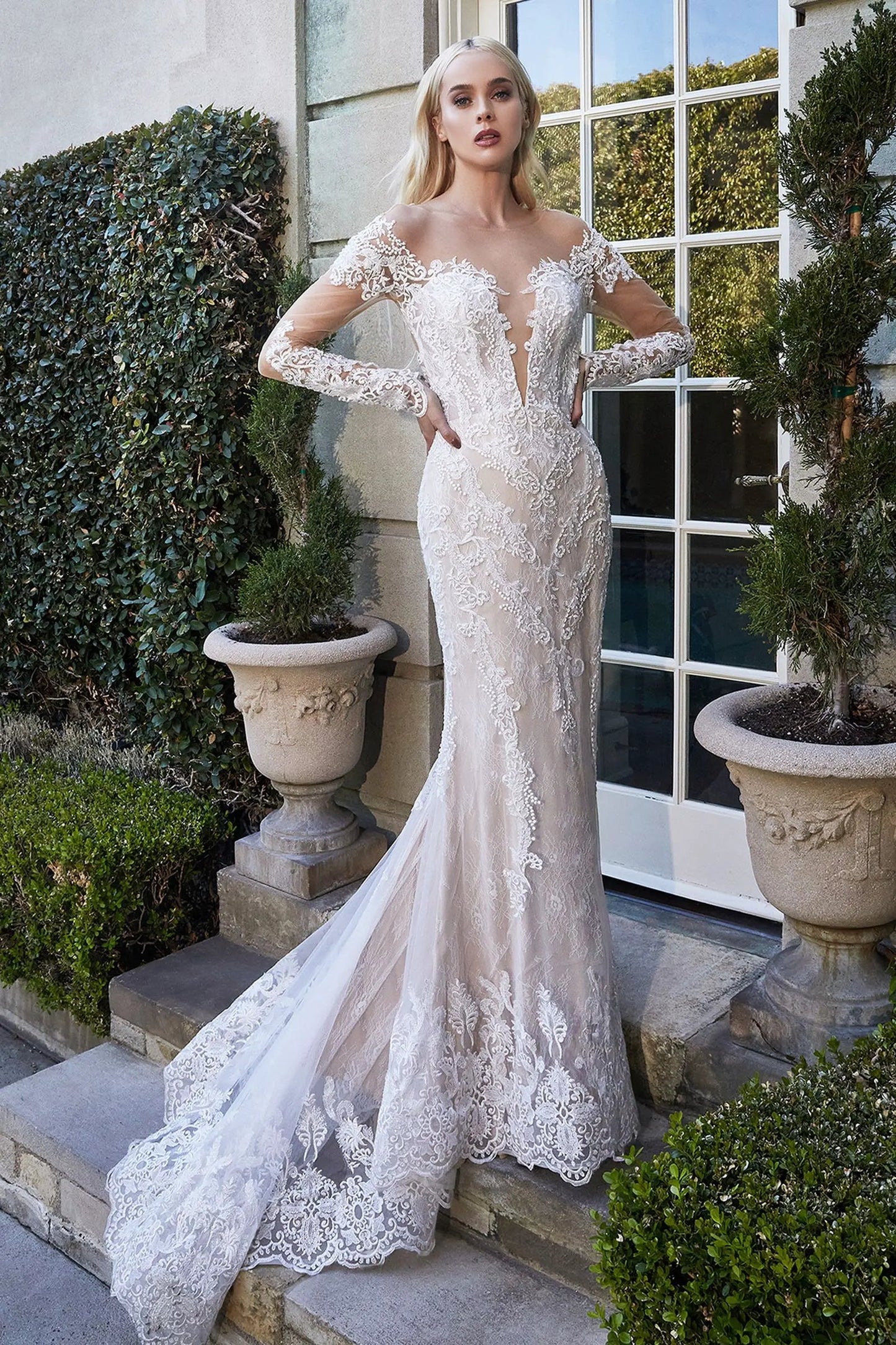 Bohemian Lace Mermaid Gown by Tux-USA