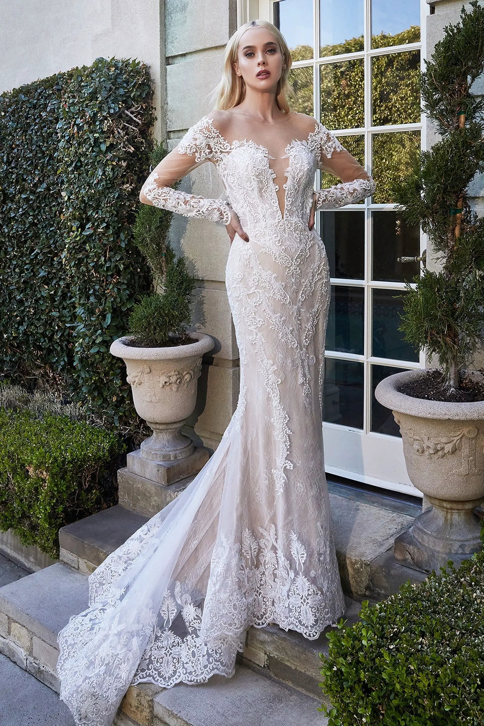 Bohemian Lace Mermaid Gown by Tux-USA