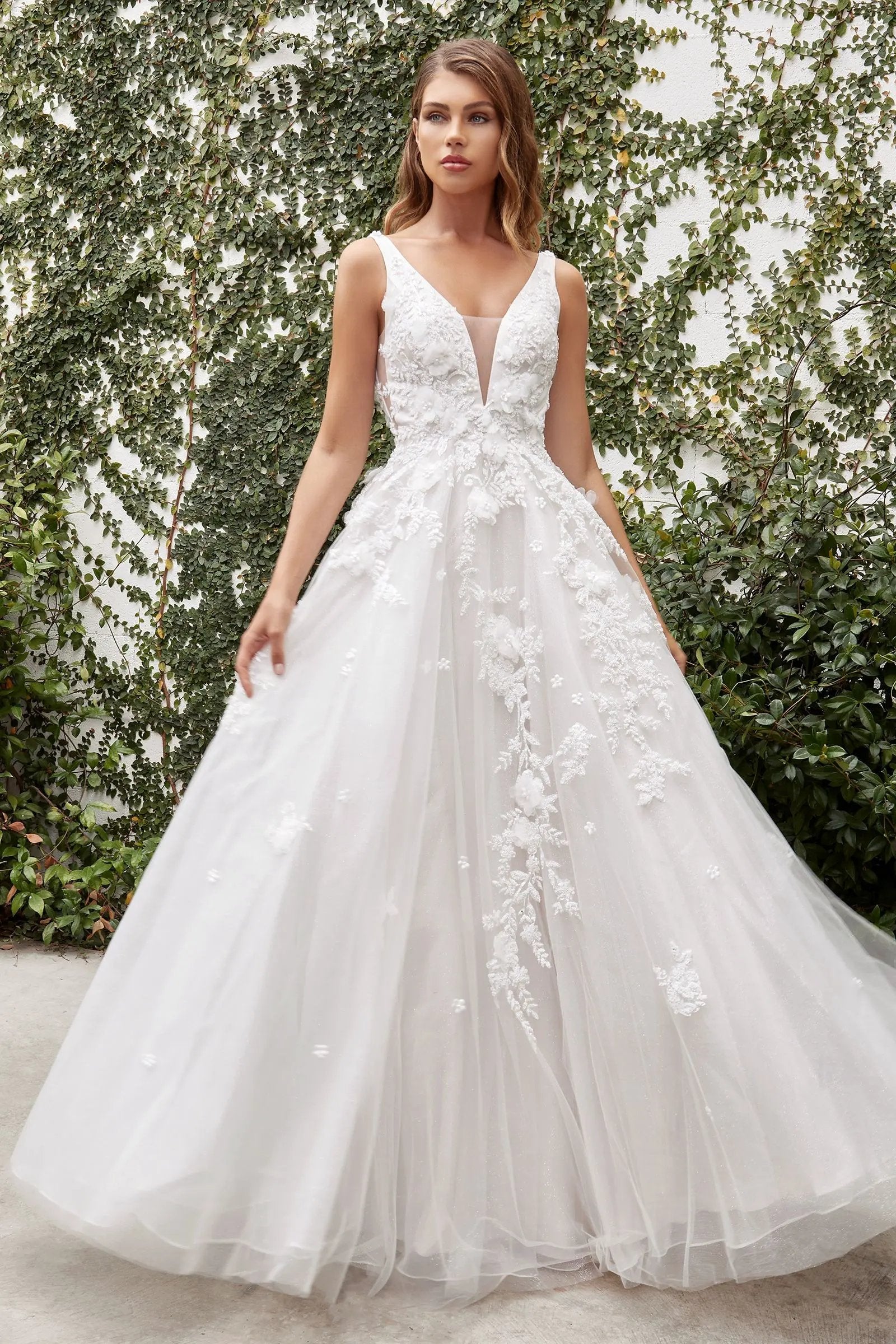 Gardenia Lace Wedding Ball Gown by Tux-USA