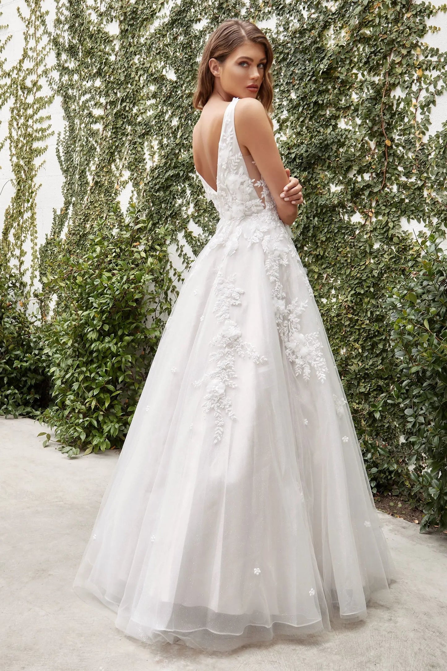 Gardenia Lace Wedding Ball Gown by Tux-USA