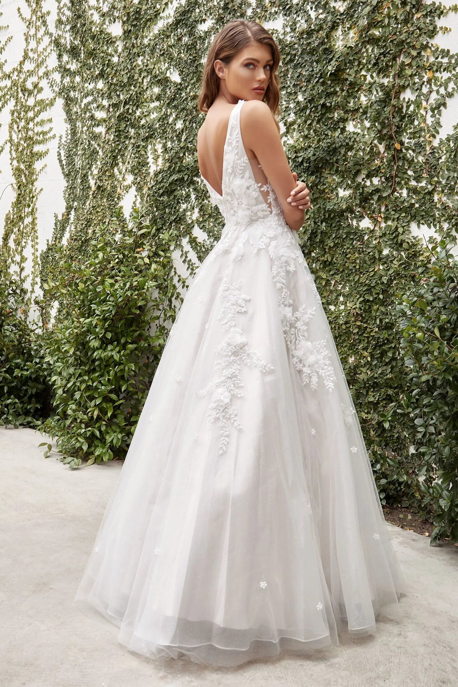 Gardenia Lace Wedding Ball Gown by Tux-USA