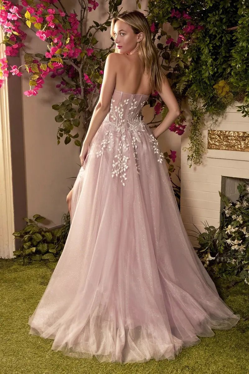 Angelonia Diamond Glitter Corset Gown by Tux-USA