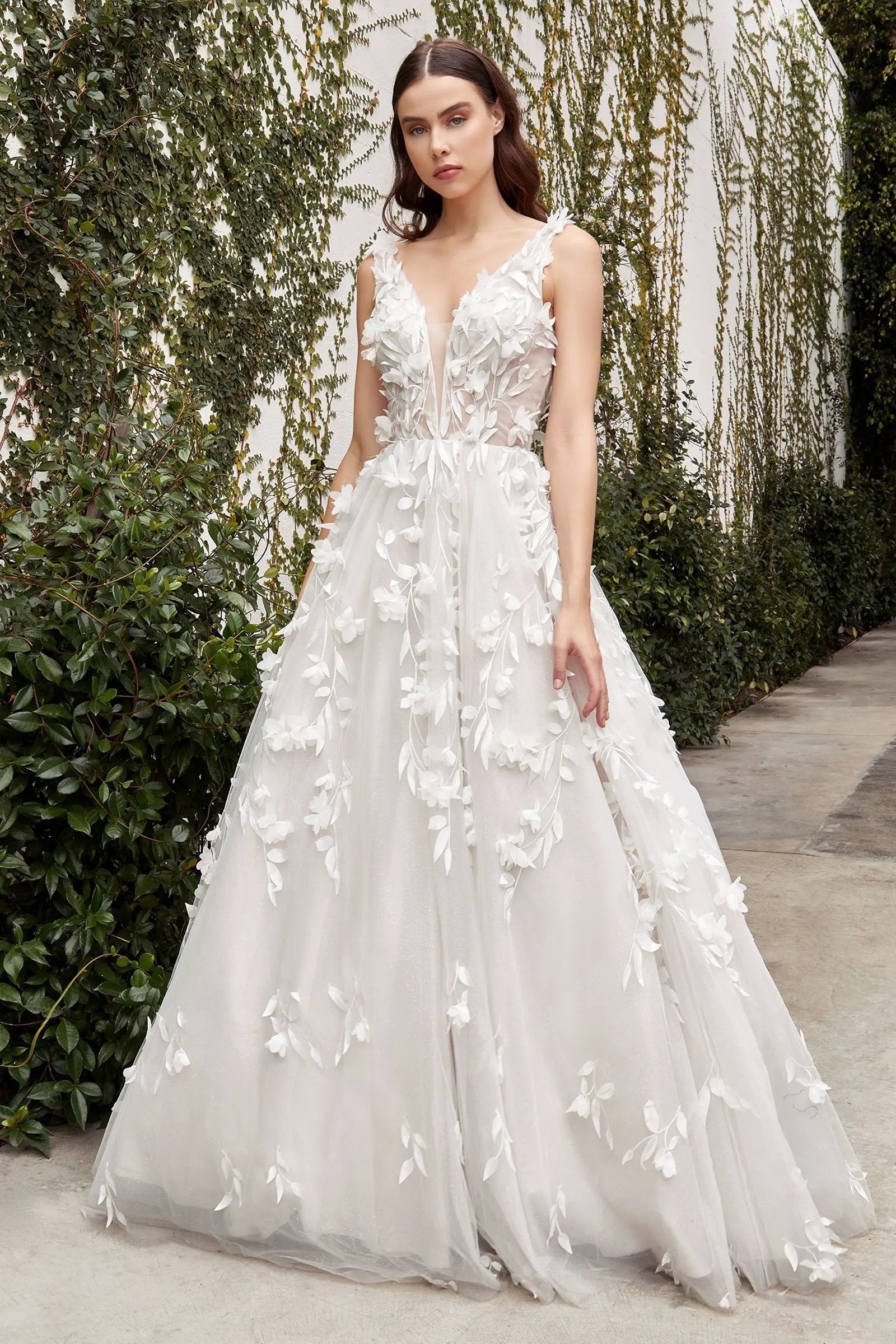 Liza Floral Wedding Gown by Tux-USA