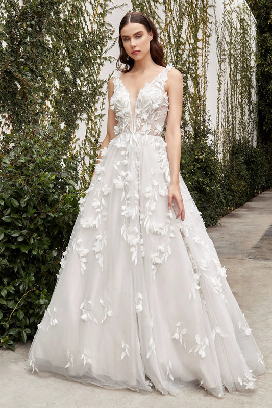 Liza Floral Wedding Gown by Tux-USA