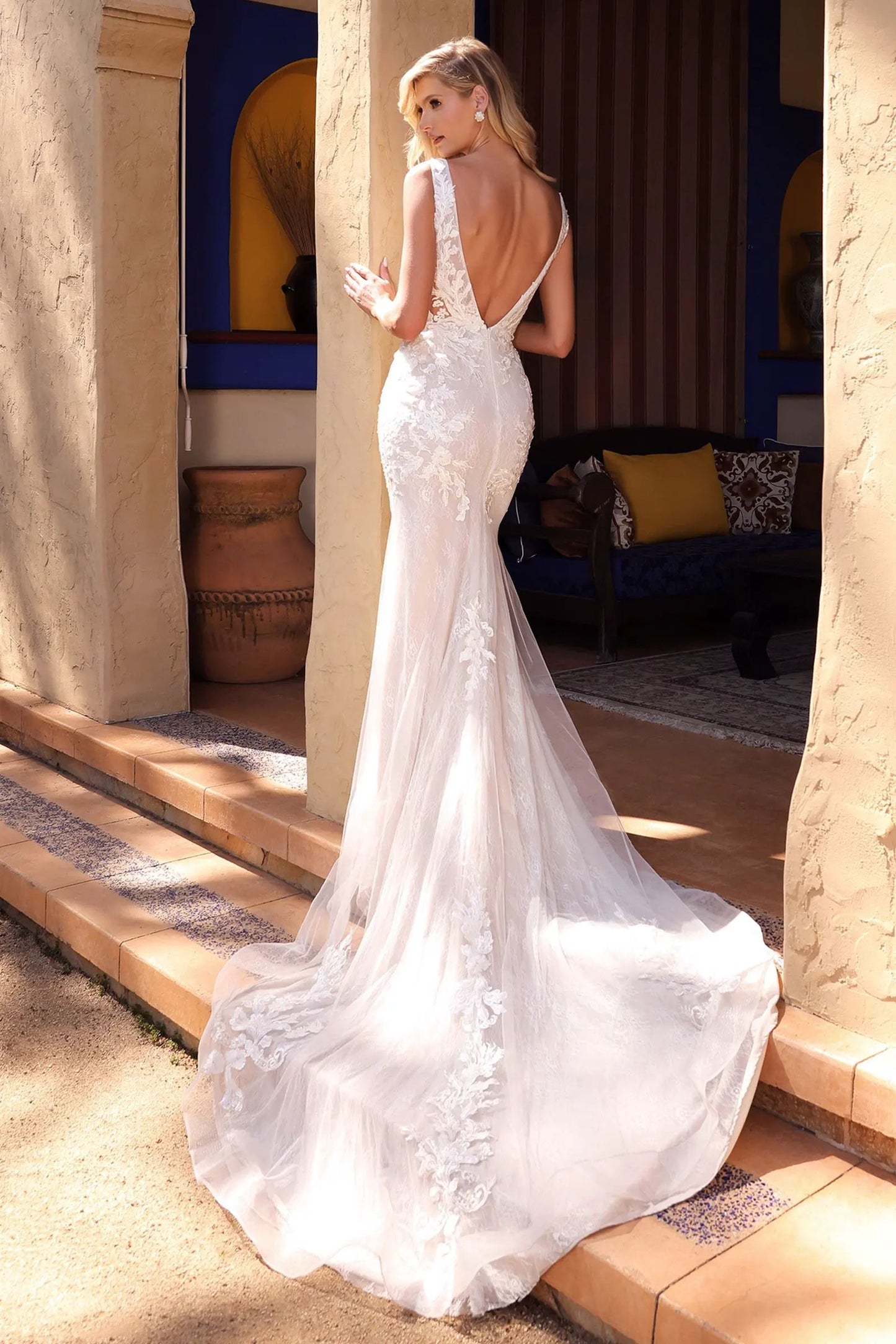 Avery Lace Wedding Gown by Tux-USA