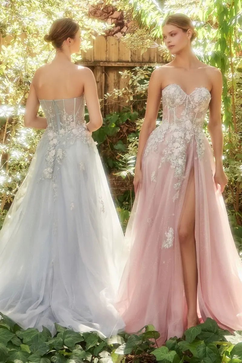 Penelope Blossom Gown With Overskirt by Partner Label