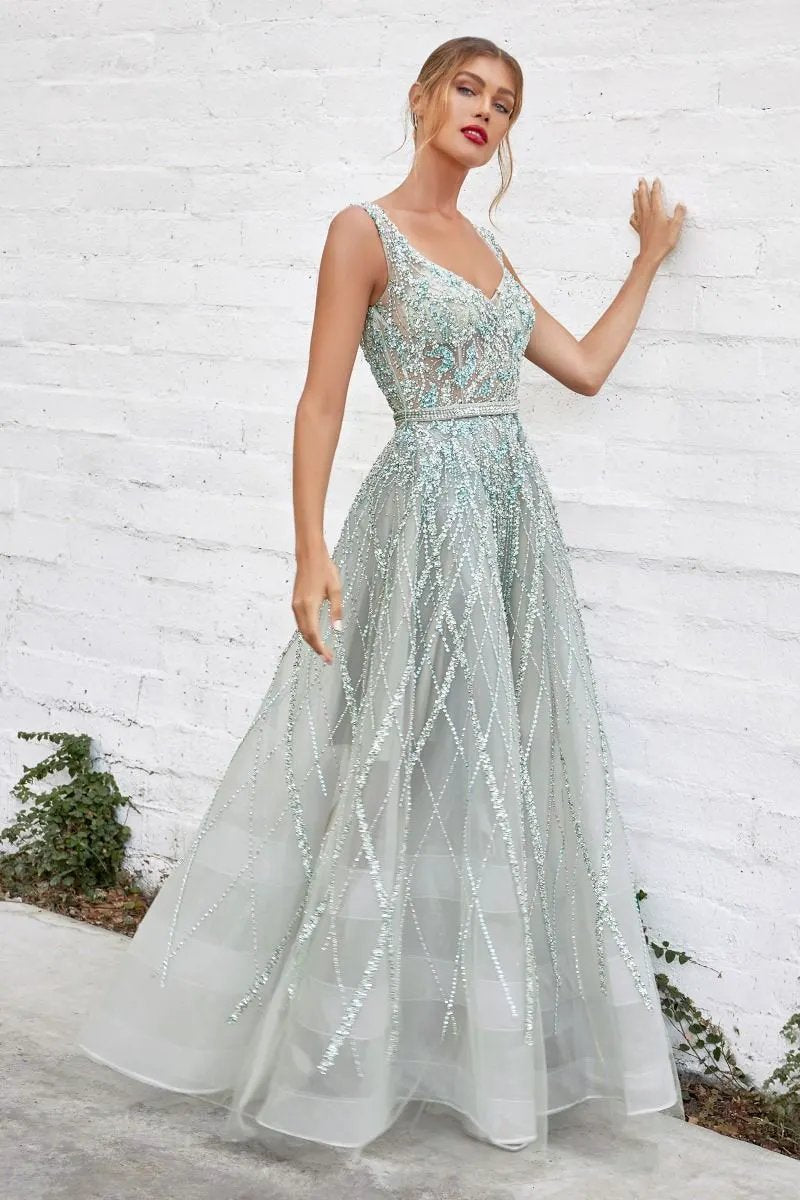 Gemma Jewel Beaded Ball Gown by Tux-USA
