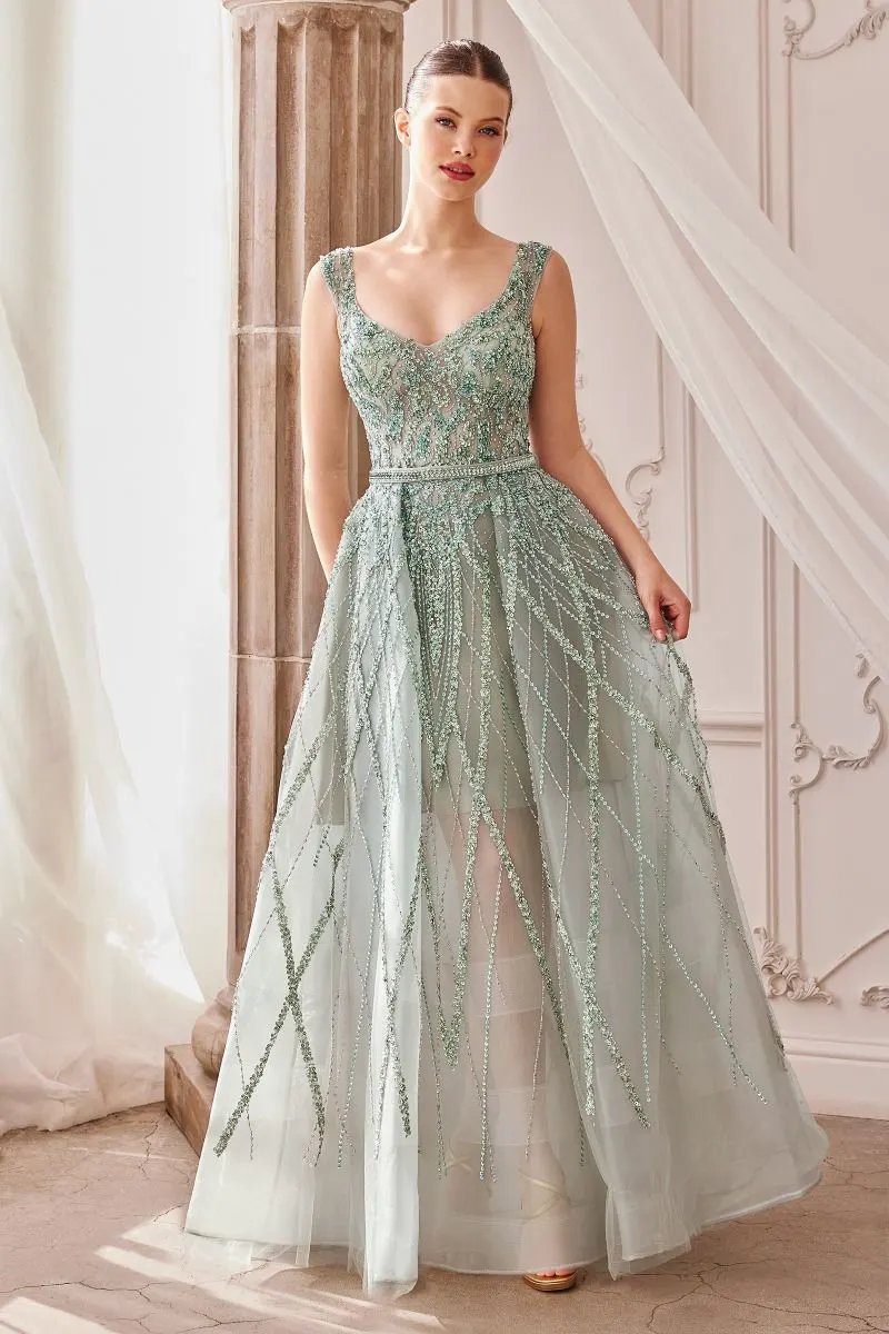 Gemma Jewel Beaded Ball Gown by Tux-USA