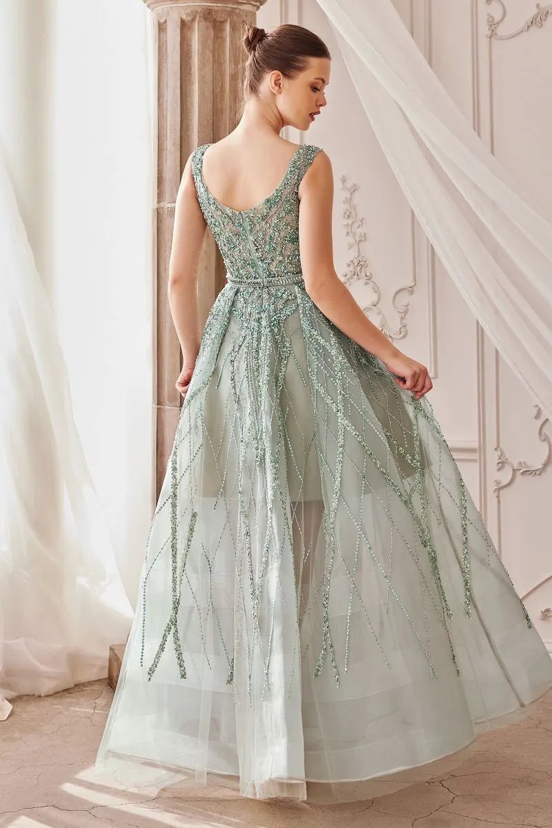 Gemma Jewel Beaded Ball Gown by Tux-USA