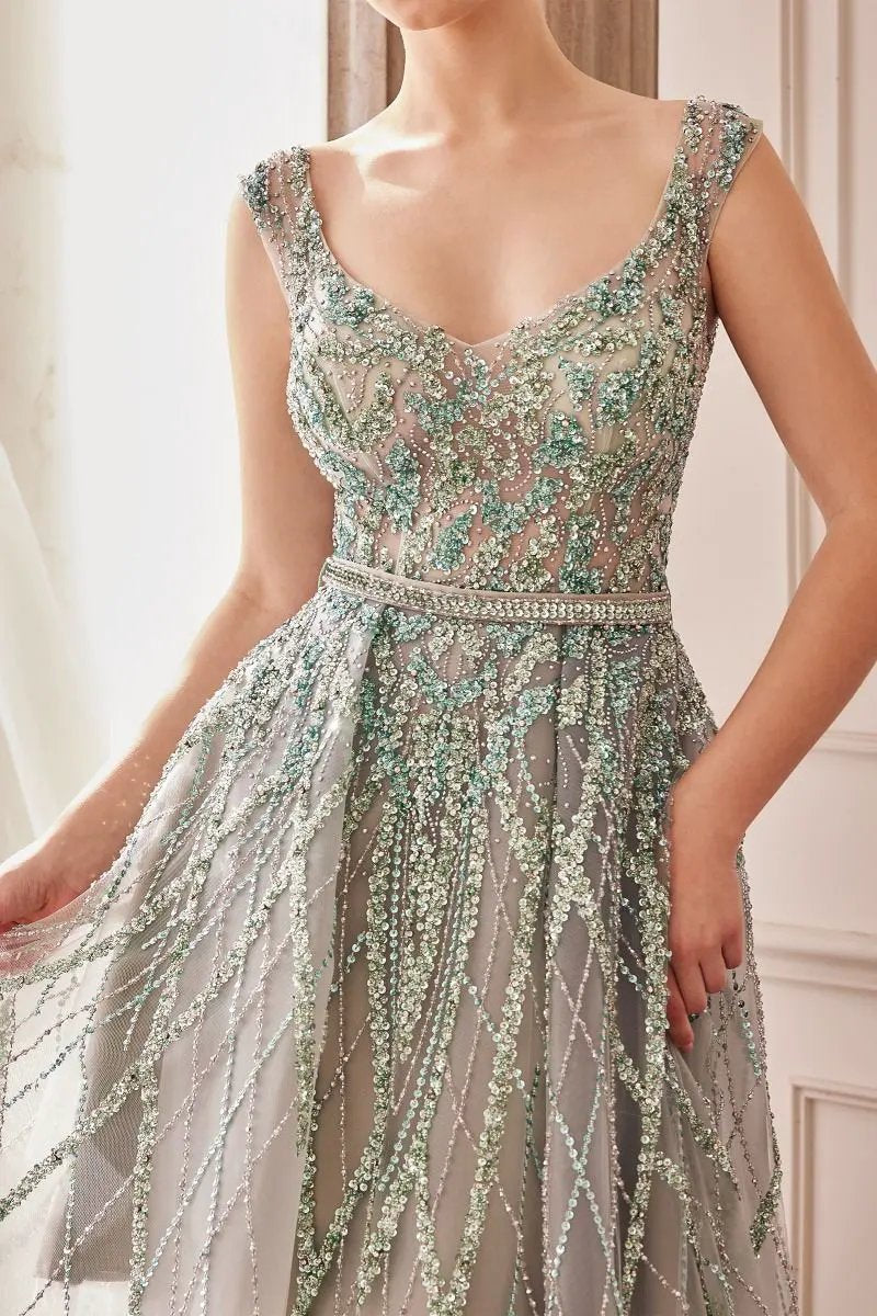 Gemma Jewel Beaded Ball Gown by Tux-USA