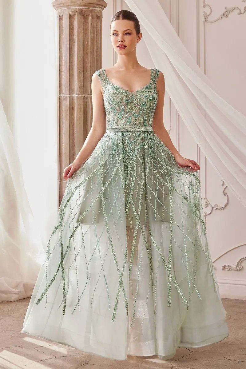 Gemma Jewel Beaded Ball Gown by Tux-USA