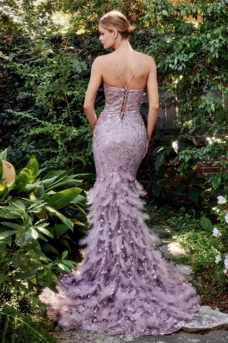 Feather Mermaid Gown by Tux-USA