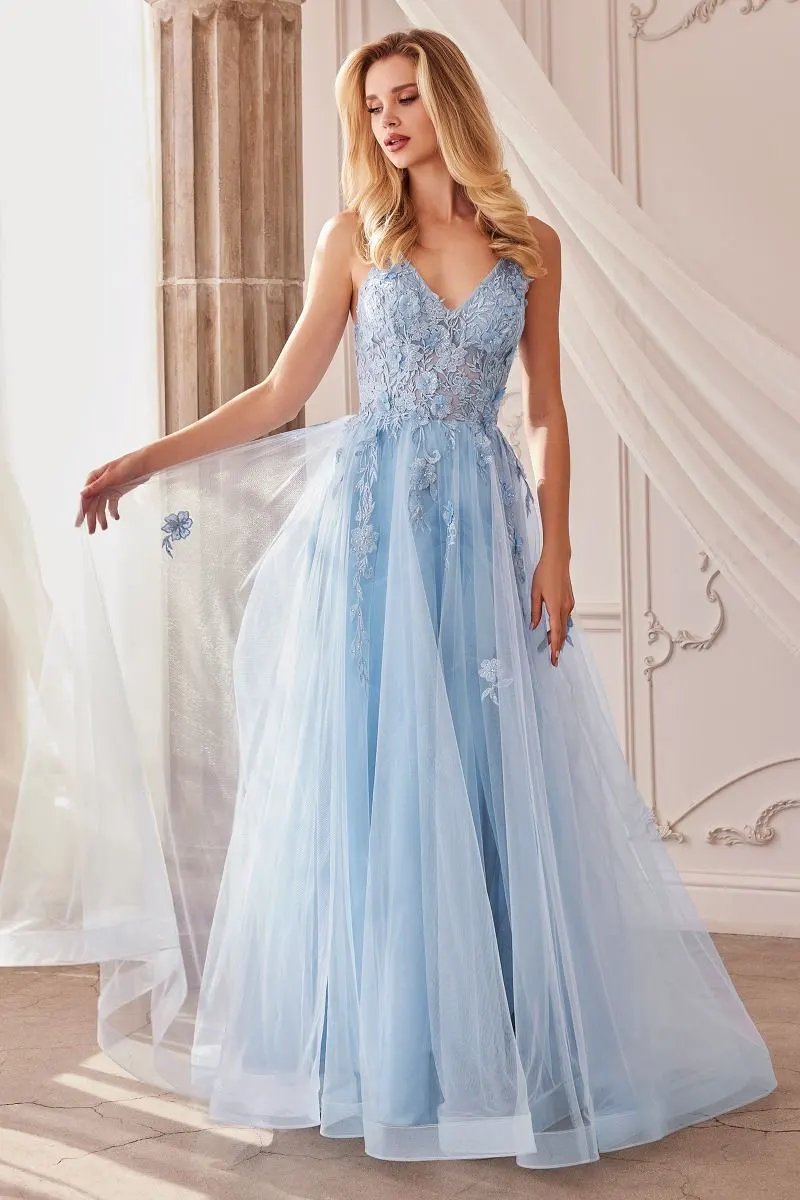 Alicia Floral Embroidery Gown by Tux-USA
