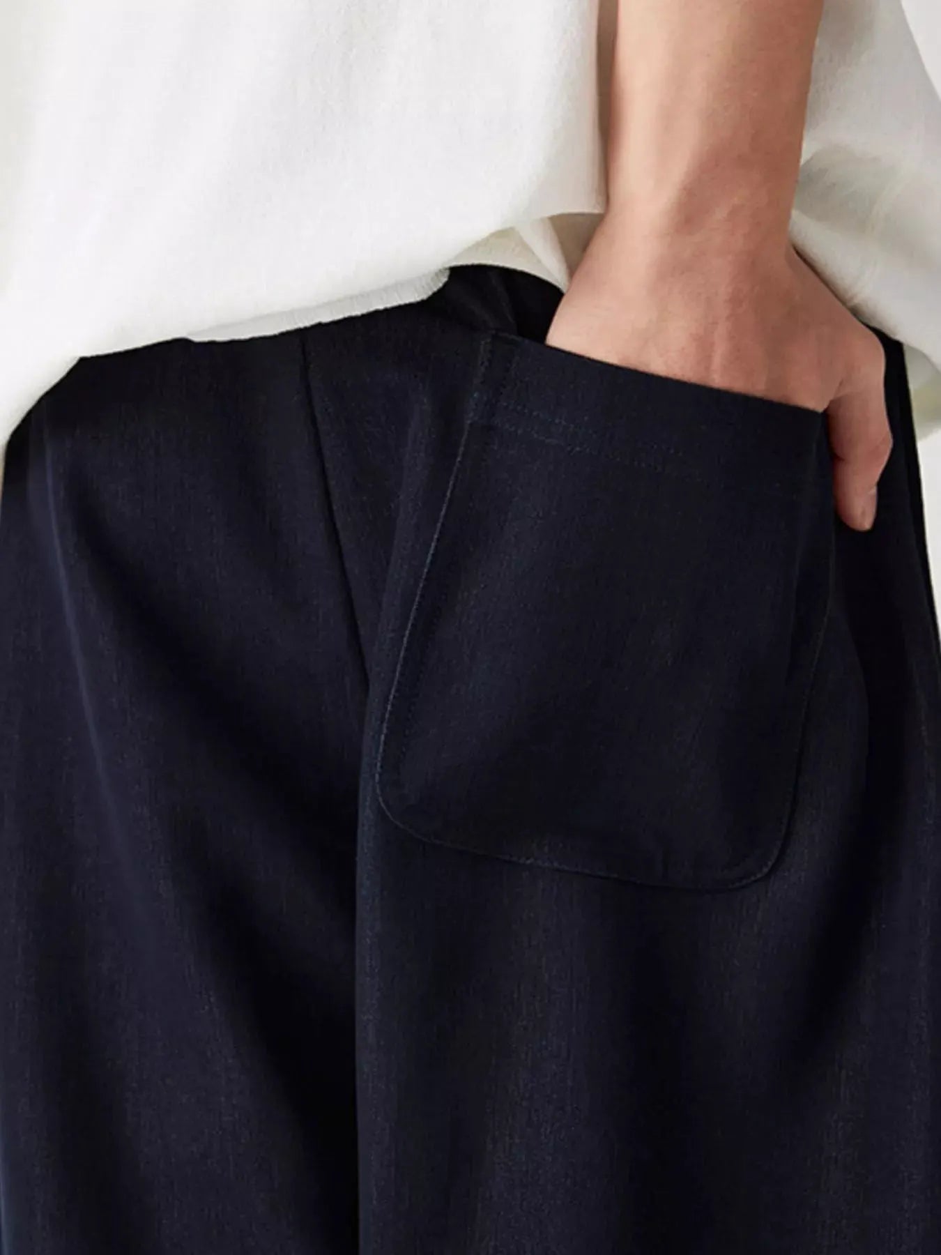 Men's Wide Leg Casual Pants by Trendsi