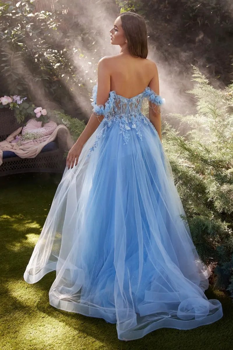 Off The Shoulder A-Line Gown by Tux-USA