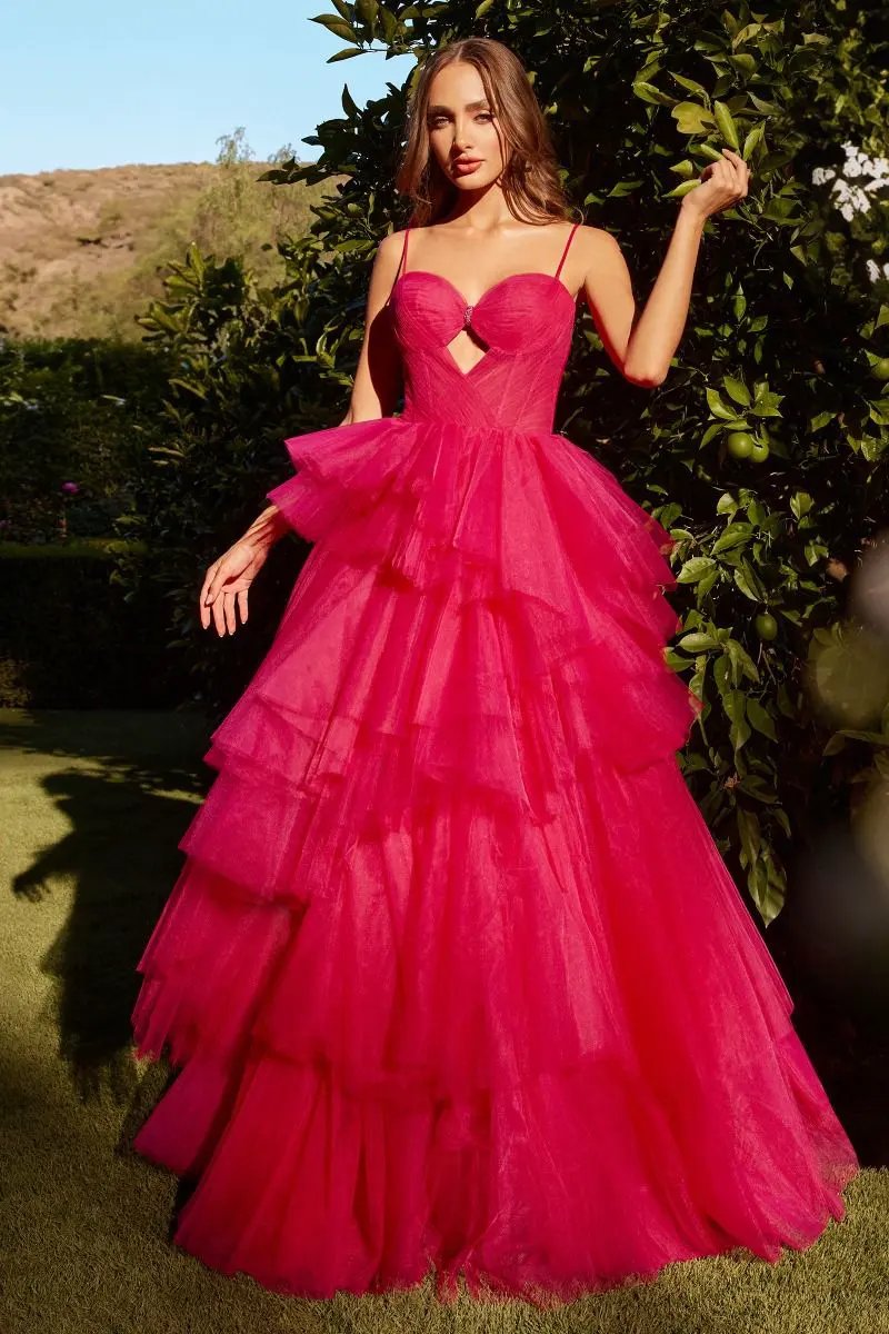 Tiered Ruffle Ball Gown by Tux-USA
