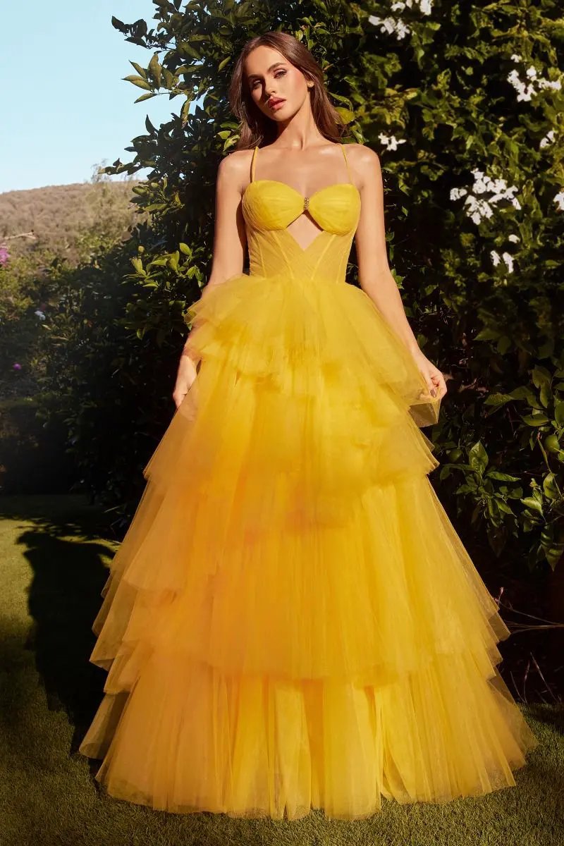 Tiered Ruffle Ball Gown by Tux-USA