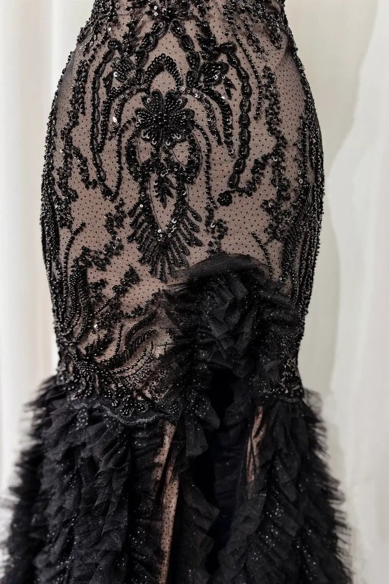 Fitted Black & Nude by Tux-USA