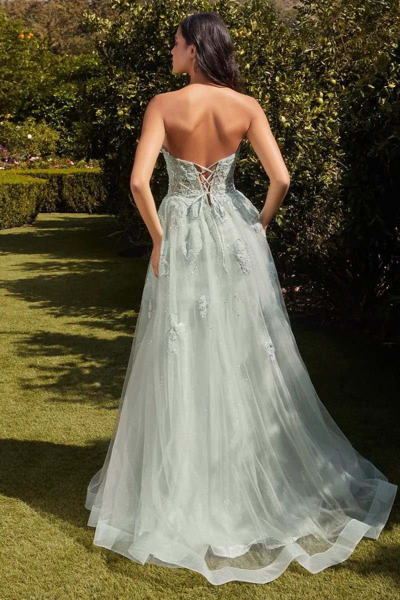 Strapless Sage Ball Gown by Tux-USA
