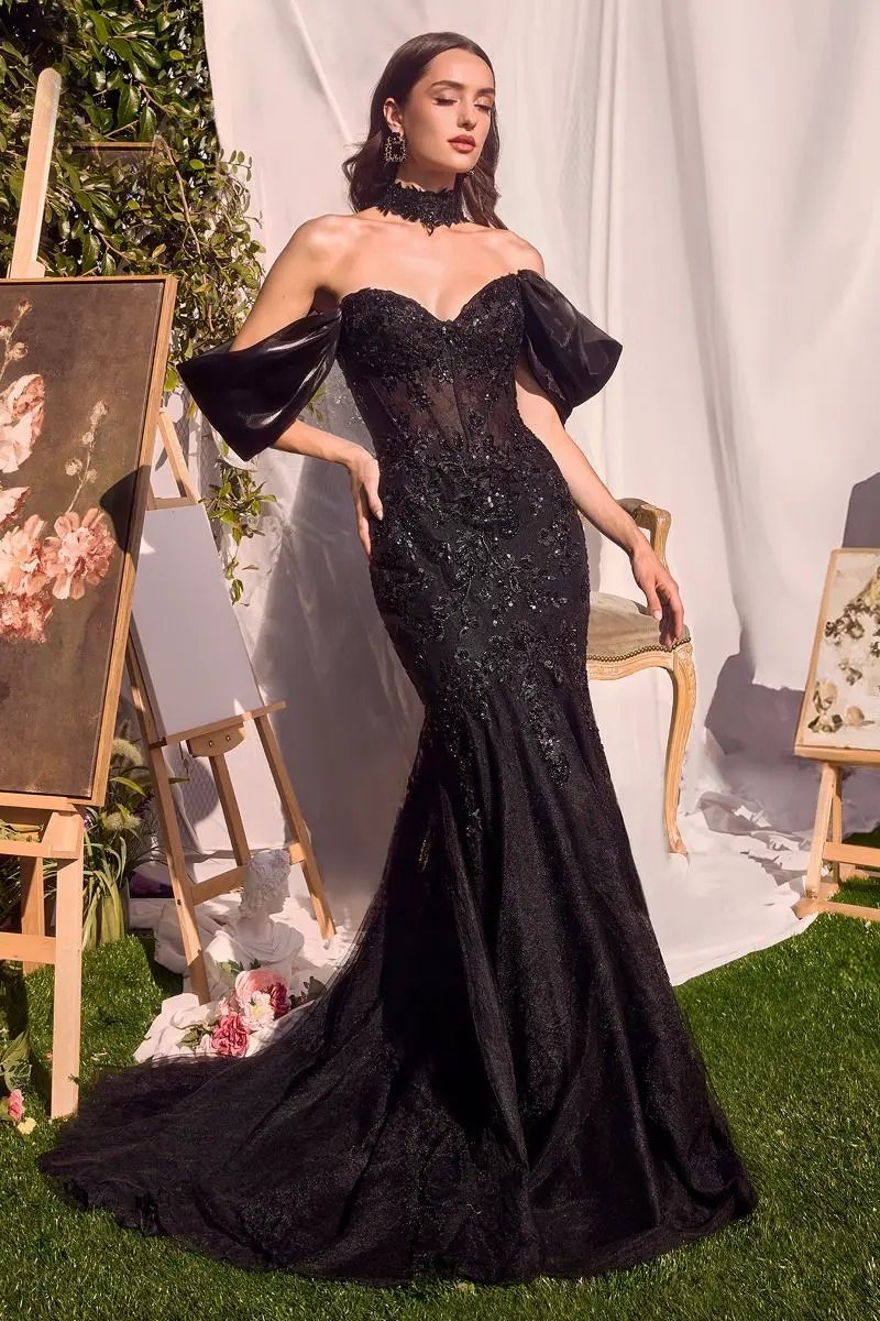 Detachable Wings Mermaid Gown by Tux-USA