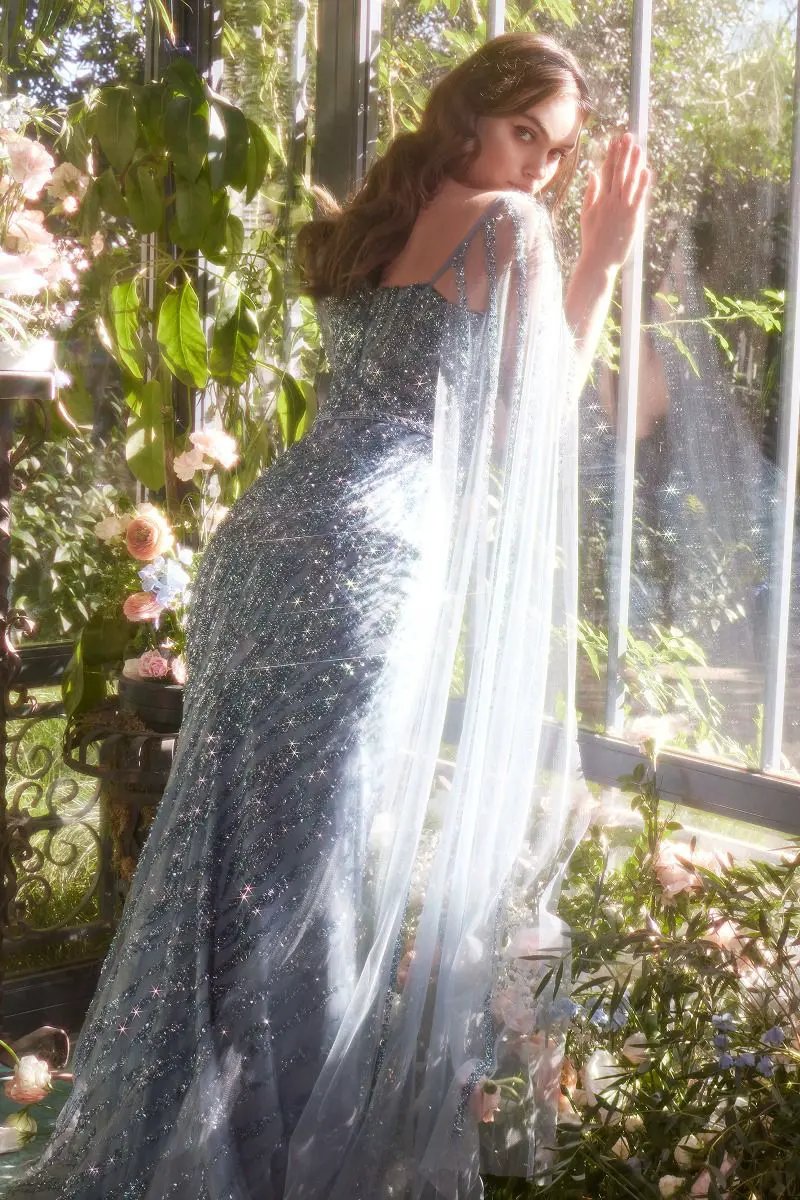 Glimmering Beaded Sheath Gown by Tux-USA