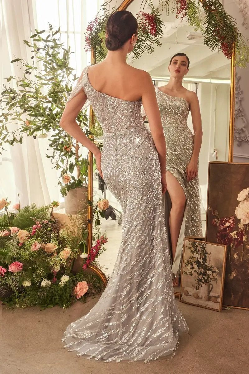 Glimmering Beaded Sheath Gown by Tux-USA