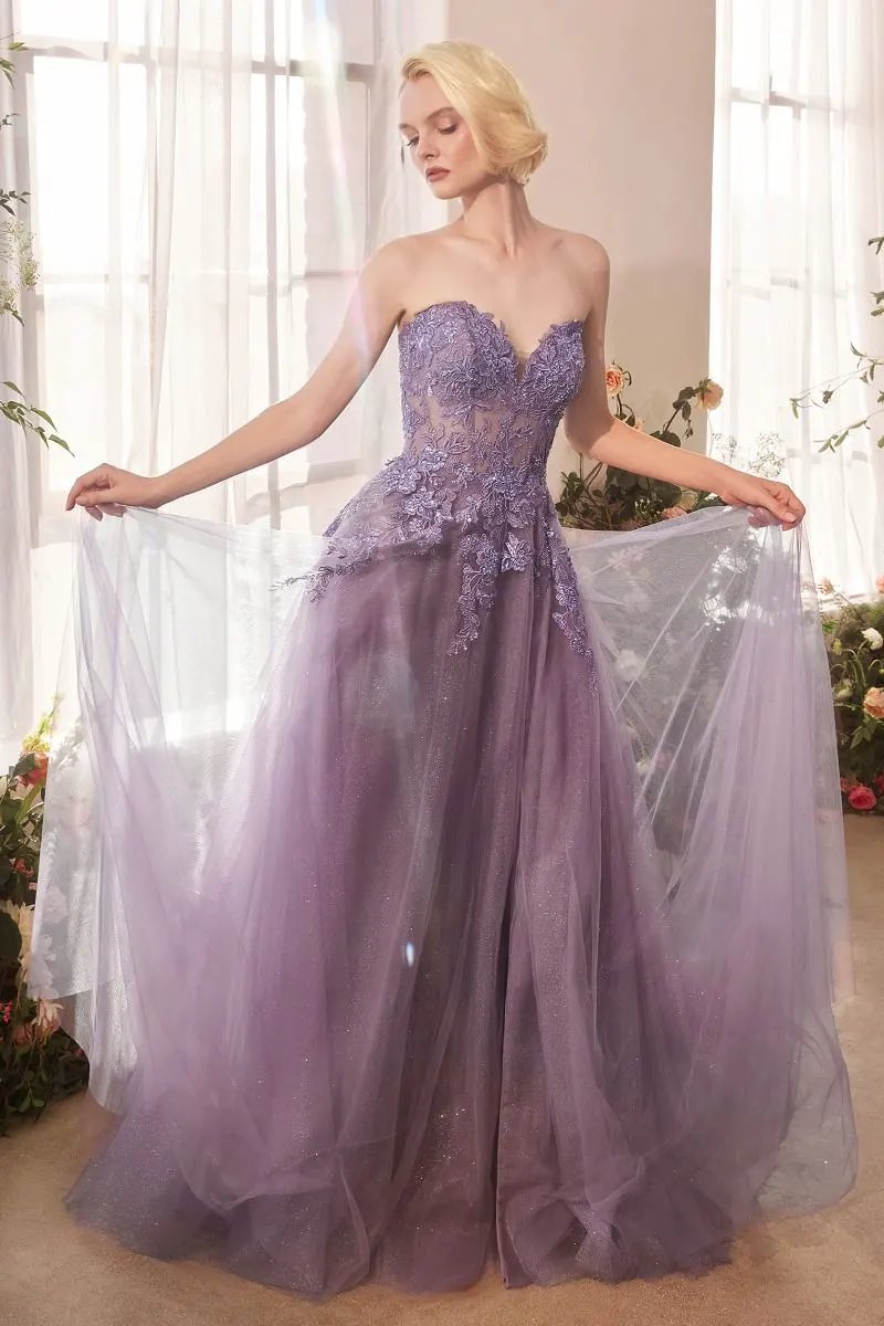 Strapless A-Line Dress & Removable Sleeves by Partner Label
