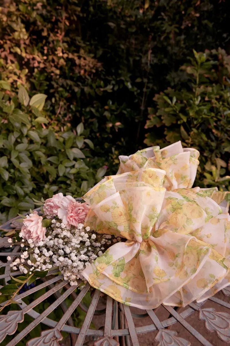 Strapless Floral Printed Ball Gown by Tux-USA