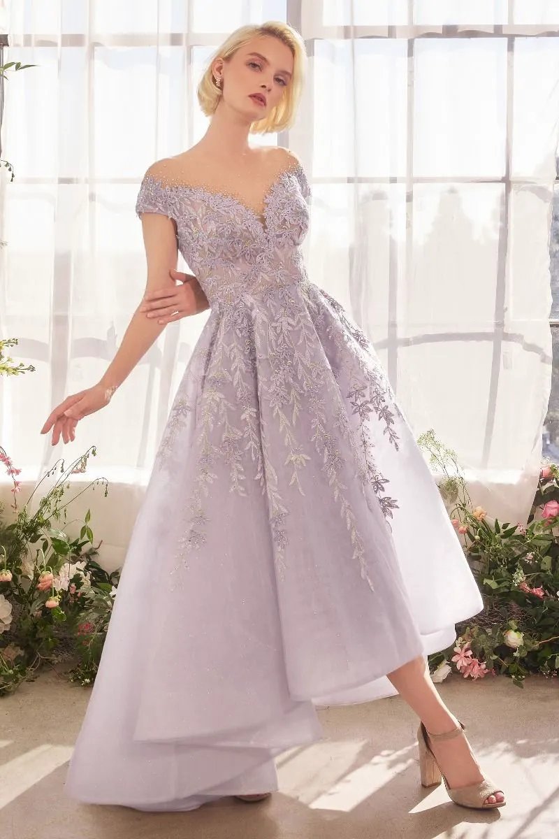 Lavender Story Highlow Hem Gown by Tux-USA