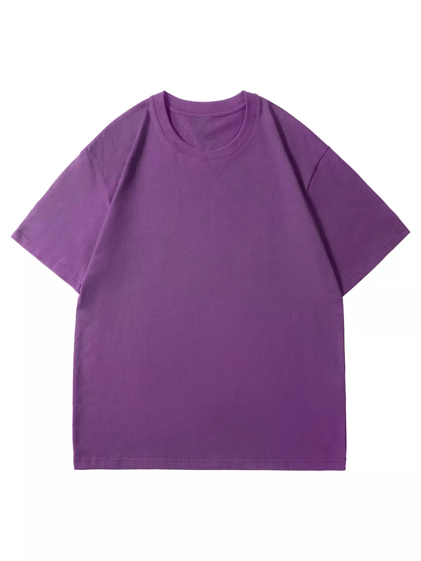 Men's Full Size Classic Crew Neck Solid Color T-Shirt Plus Size by Trendsi