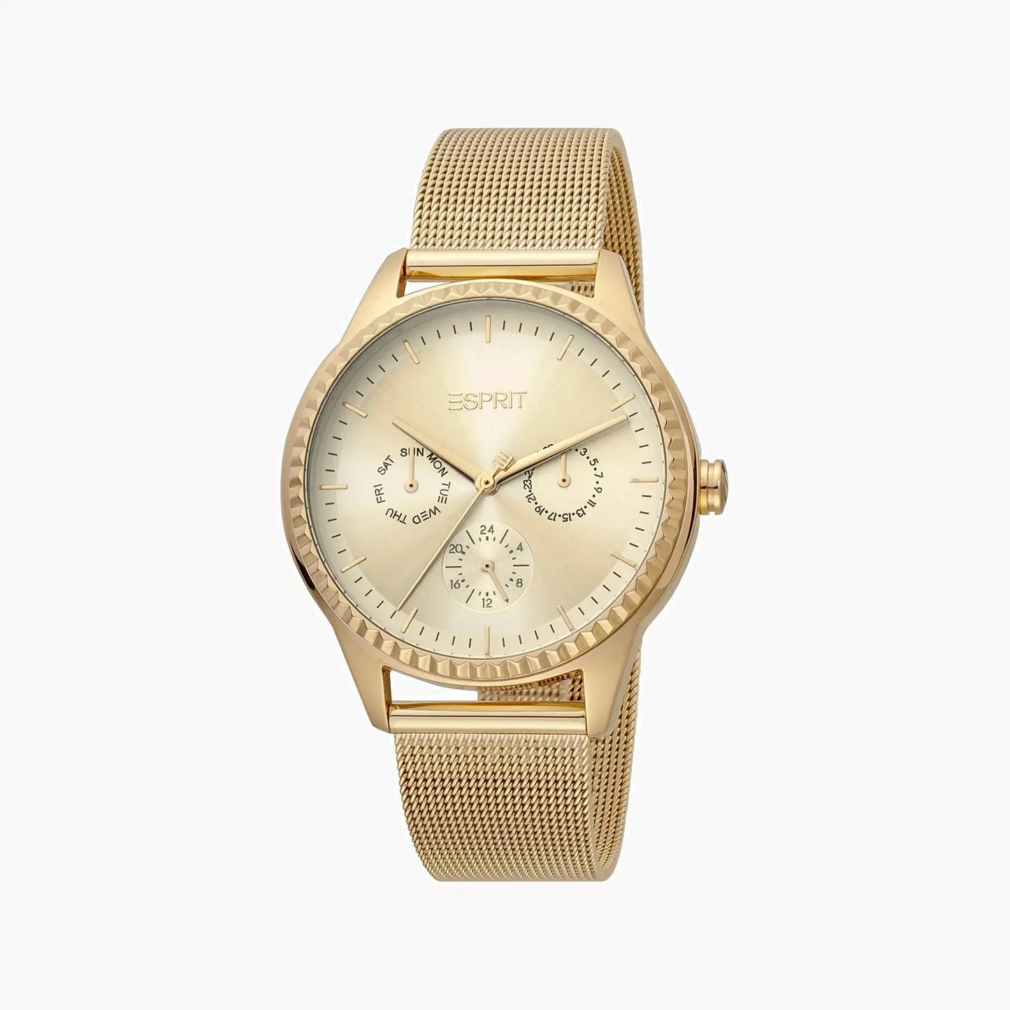Esprit Women's Gold Stainless Steel Watch, Champagne Dial | Es1l143m0035 by ESPRIT
