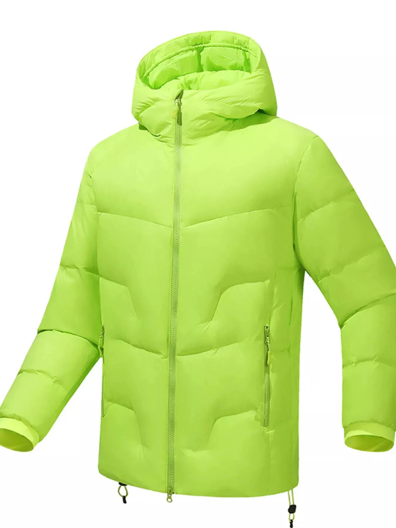 Men's Plus Size Hooded Padded Winter Puffer Jacket by Partner Label