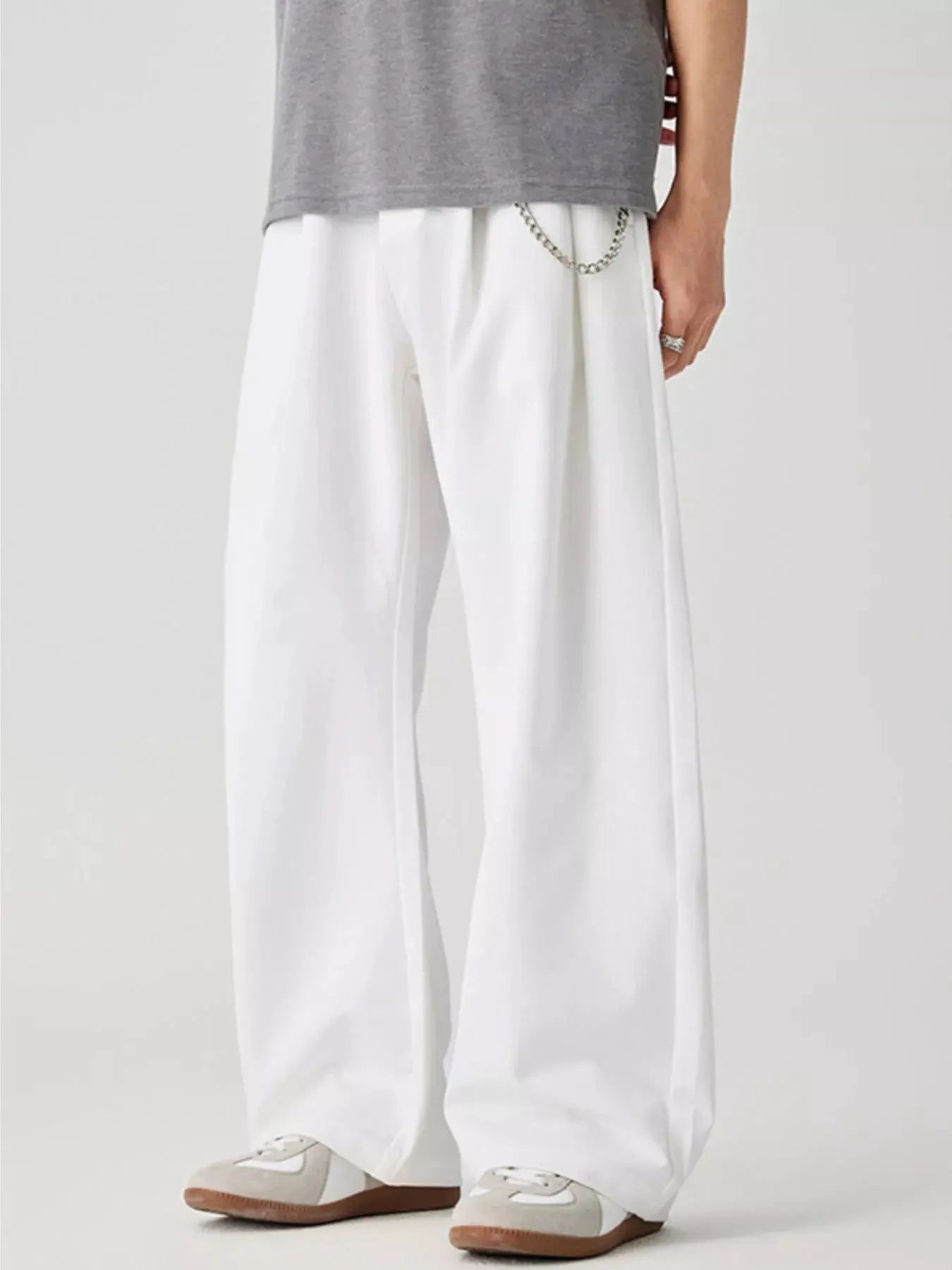 Men's Wide Leg Casual Pants by Trendsi