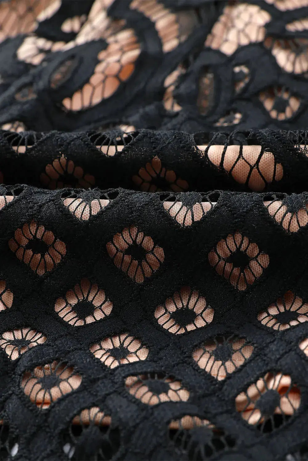 Off-Shoulder Long Sleeve Lace Dress by Partner Label