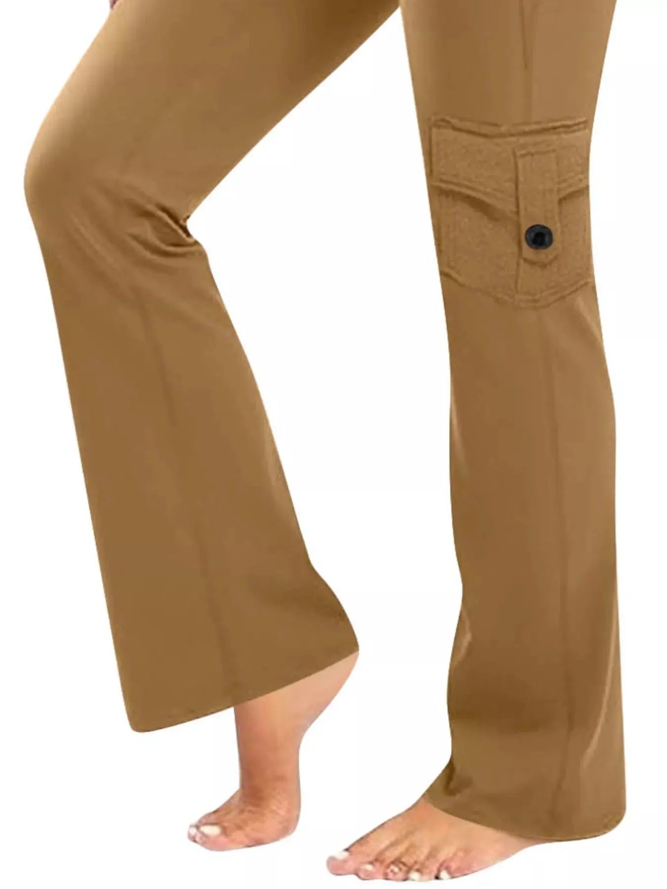 High-Waisted Yoga Pants with Pockets by Partner Label